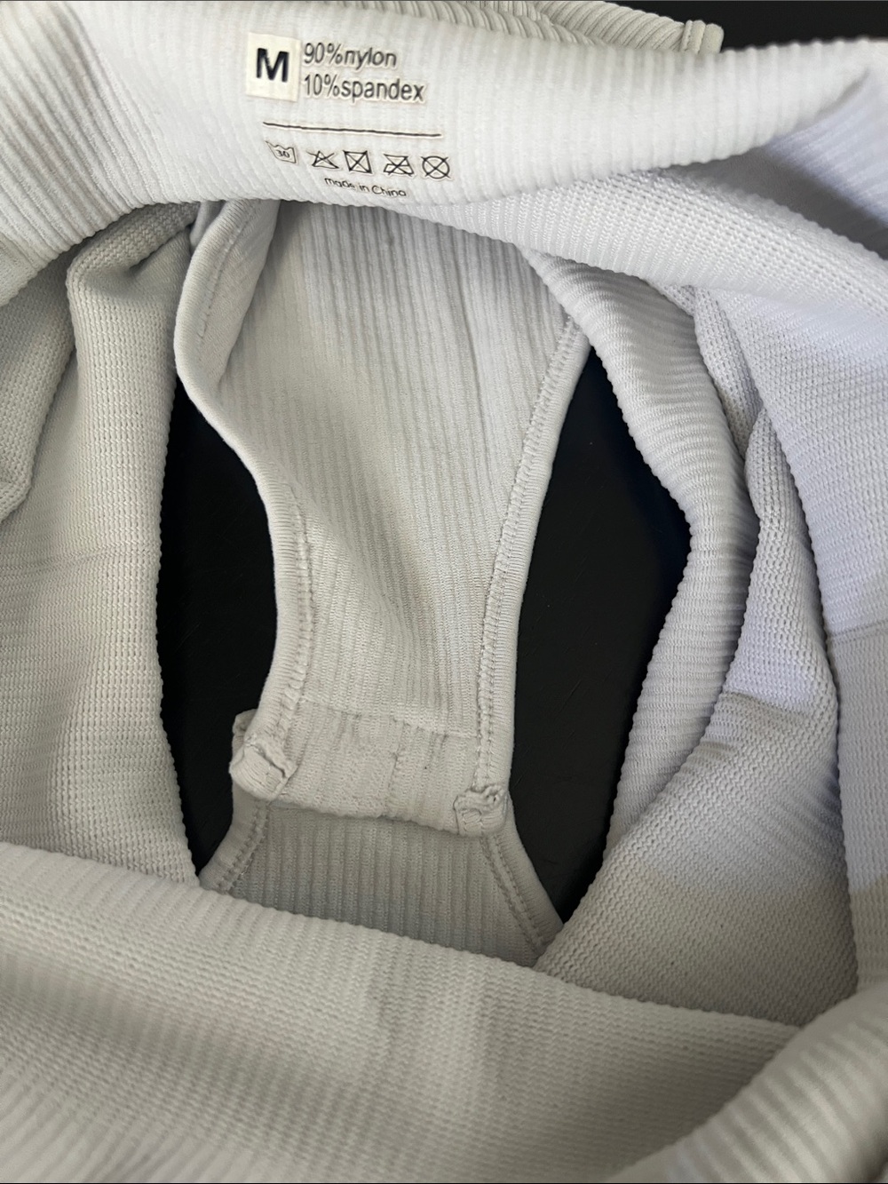Amazon White Ribbed Tank Bodysuit - Picture 4 of 4